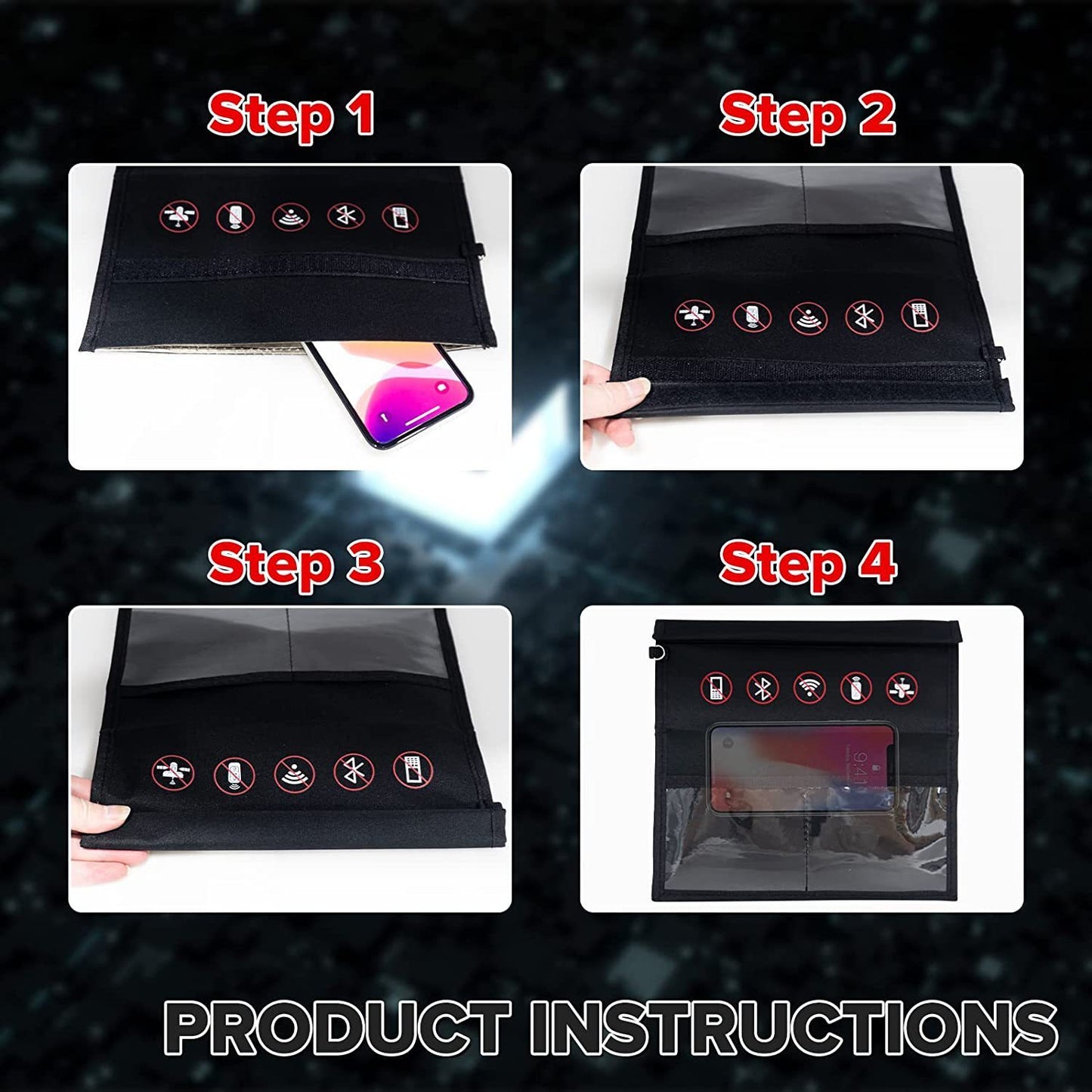 Mobile Phone Anti-radiation Signal Shielding Bag Car Key Protector