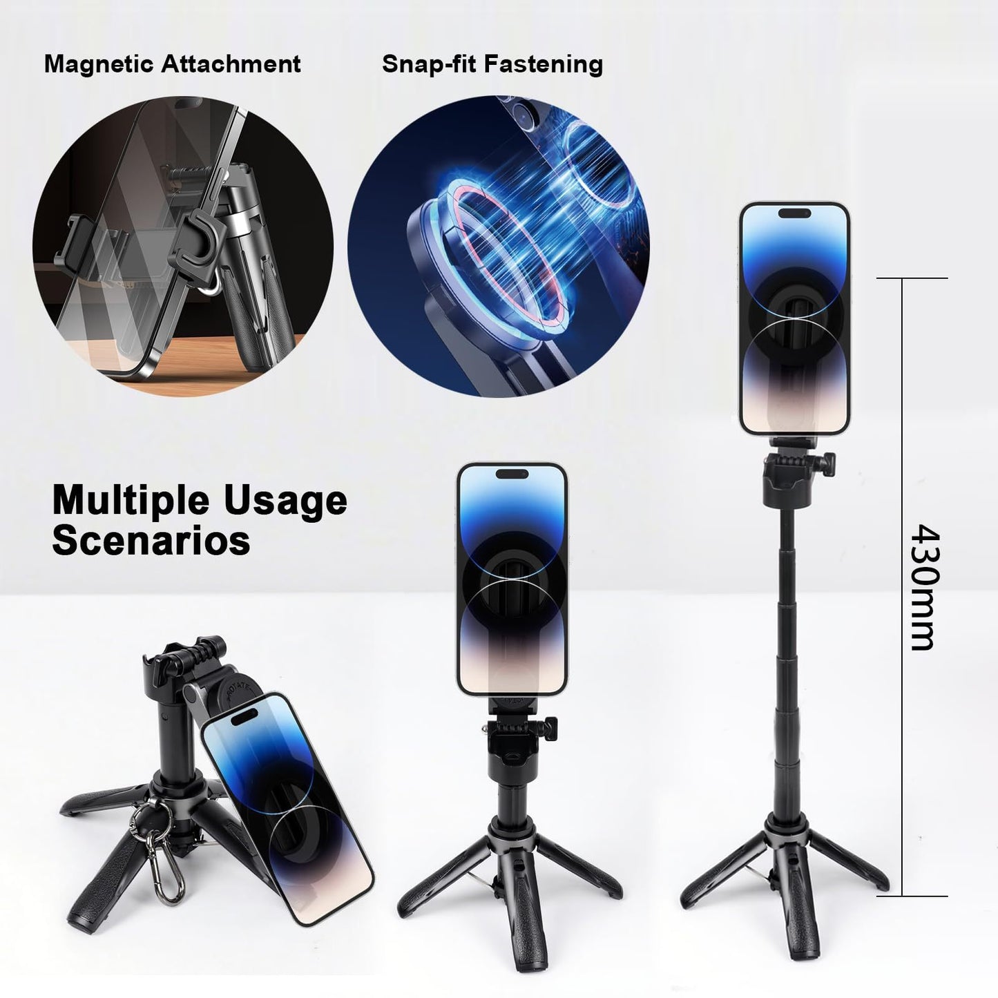 Retractable Selfie Stick Tripod